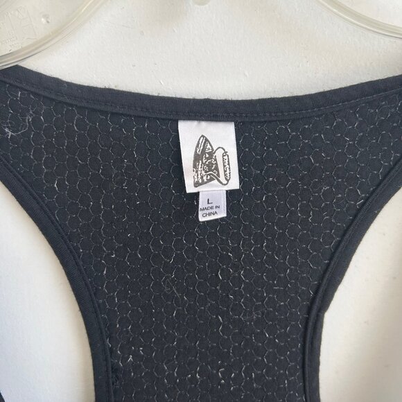 Iron by Sheri Bodell Dress Women's Black Sequin Racerback Mini Large Rock Glam - Picture 6 of 8